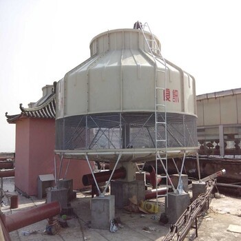 豐城250T冷卻塔空調降溫玻璃鋼逆流塔安裝